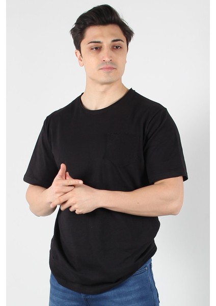 2000 Flamlı Süprem Tek Cep Regular Fit T-Shirt