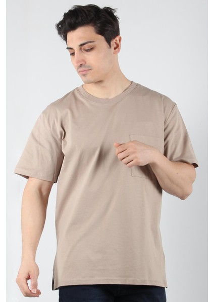 2271 O Yaka Cepli 24*1 Süprem Oversize T-Shirt