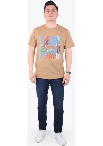 01 Life Is Muck More Yazılı T-Shirt