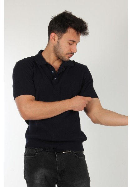 66572 Üç Düğme Yakalı T-Shirt modelleri