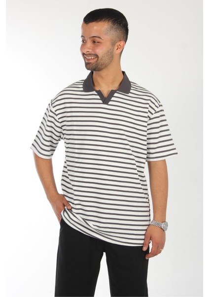 4062 Çizgili Polo Yaka Tshirt