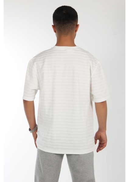 6140 Çizgili O Yaka T-Shirt indirimleri