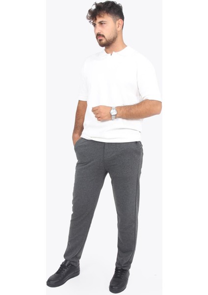 5763 Kaşkorse Görünümlü Ribana Düğmesiz Polo Yaka T-Shirt fırsatları