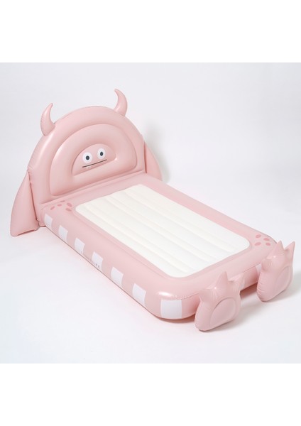 Çocuklar Için Şişme Yatak Monster Pembe
