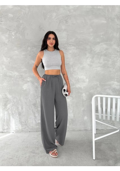 Ipeksi Ayrobin Oversize Pantalon - Füme fiyatları