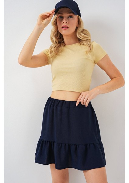 Ipeksi Ayrobin Mini Etek 8054 - Lacivert fırsatları