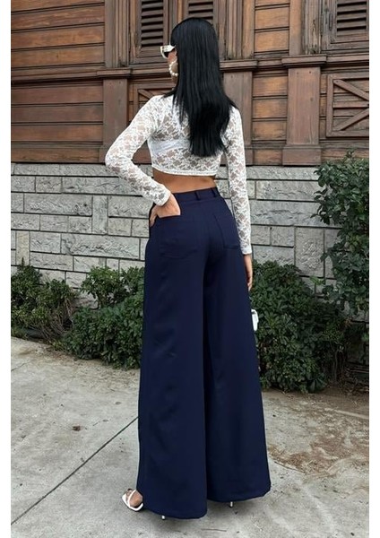 Ipeksi Bol Paça Palazzo Pantolon 0080