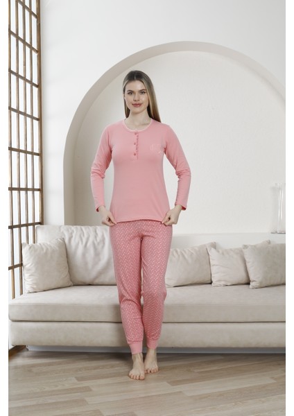 Kadın Pijama Takımı Uzun Kol