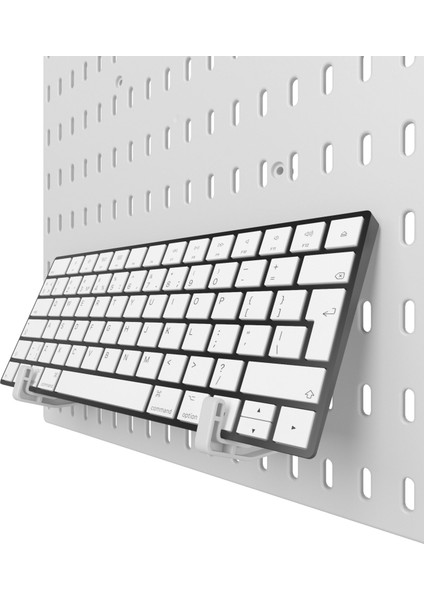 Çok Amaçlı Organizatör Pano Klavye Tutucu Takım - Beyaz