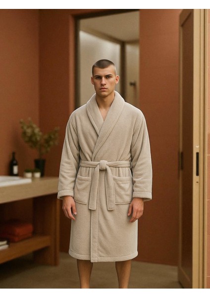 Pamuklu Erkek Bornoz