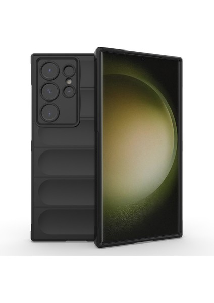 Samsung Galaxy S24 Ultra Uyumlu Kamera Korumalı Oyuklu Lüks Silikon Kapak