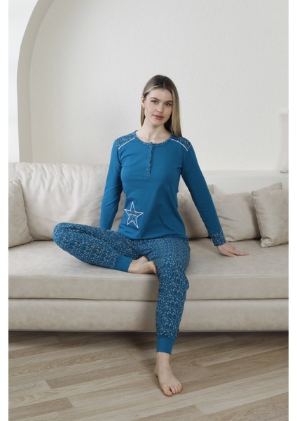 Kadın Pijama Takımı Uzun Kol
