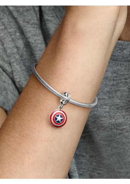 Marvel The Avengers Captain America Shield Sallantılı Charm indirimleri