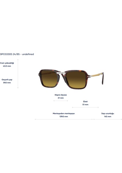3330S 24/85 51 Hn Unisex Güneş Gözlüğü indirimleri