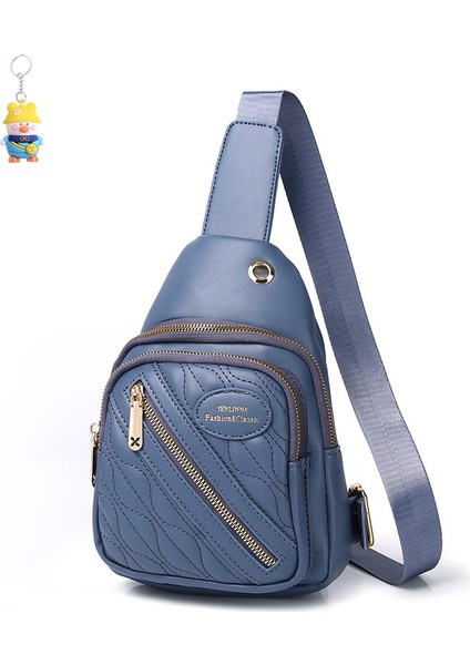 Basit Bayanlar Göğüs Çantası Büyük Kapasiteli Göğüs Sırt Çantası Kızlar Açık Rahat Crossbody (Yurt Dışından)