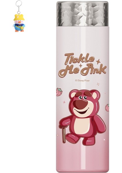 Çilek Ayı Termos Fincan Karikatür Düz Fincan 316 Gıda Sınıfı Mühürlü Soğuk Okul Ofisi Çay Fincanı Kolu Süper Sevimli Kadın (Yurt Dışından)