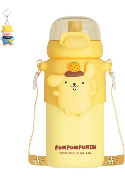 Sanrio Çocuk Termos Bardağı Kız Gıda Sınıfı 316 Ilkokul Öğrencileri Anaokulu Okulu Çapraz Vücut Taşınabilir Saman Bardağı (Yurt Dışından)