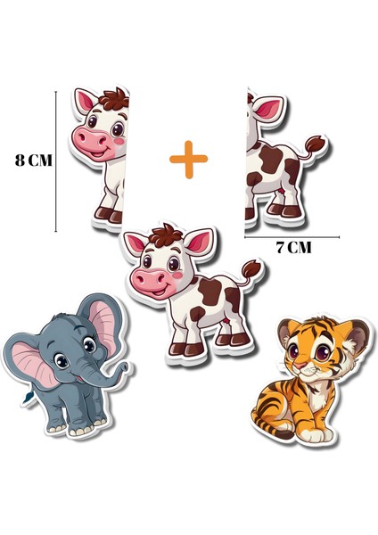 2’si 1 Fiyatına Magnet Puzzle Bebek Seti – Hayvanlar + Araçlar modelleri