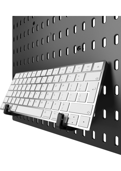 Çok Amaçlı Organizatör Pano Klavye Tutucu Takım - Siyah