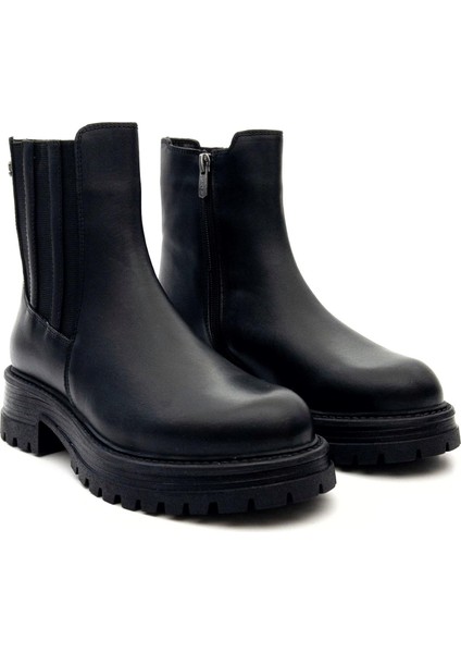 2554651K Kadın Hakiki Deri Fermuarlı Chelsea Bot fiyatları