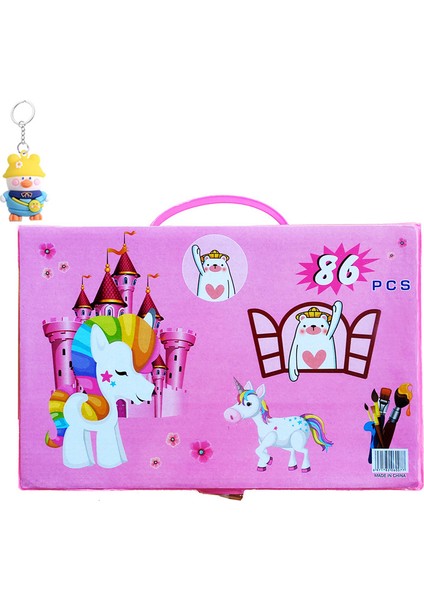 Çocuk Kırtasiye 86 Adet Boya Fırçası Kombinasyon Seti Boya Aletleri Boya Kalemleri Suluboya Kalemleri Hediyeler Yıkanabilir Sanat Boyama Araçları (Yurt Dışından)