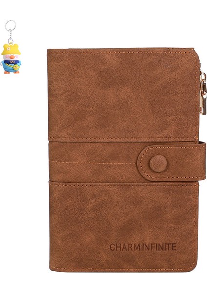 Pasaport Tutucu Fermuar Toka Pasaport Kapağı Kimlik Tutucu Çok Fonksiyonlu Seyahat Çeki Tutucu Kart Tutucu Moda Cüzdan (Yurt Dışından)