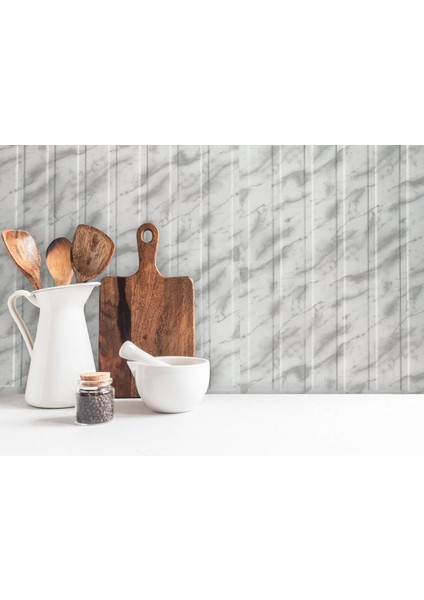 3 Boyutlu Duvar Paneli Kabartmalı Lambiri Desen Pvc 41X41 Cm/ 6 Adet /1 M² Mermer fırsatları