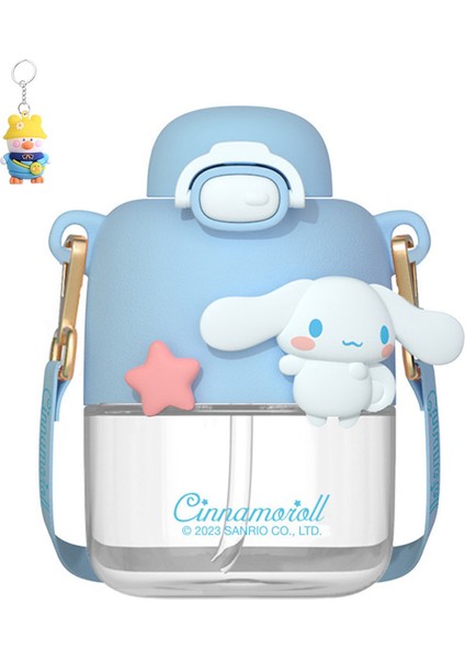 Sanrio Fincan Kız Plastik Sevimli Kulomi Su Bardağı Öğrenci Pipetli Büyük Göbek Bardağı (Yurt Dışından)