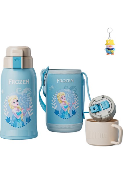 Bardak Ayı 3D Çocuk Ev Termos Bardak Retro Karikatür 316 Paslanmaz Çelik Öğrenci Büyük Kapasiteli Bardak (Yurt Dışından)