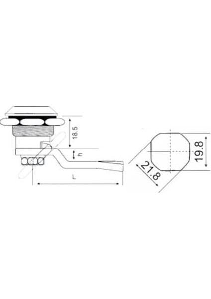 Yaylı Pano Kilidi Db 308-1 fiyatları