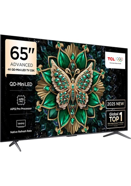 65C6K 65'' 165 Ekran Uydu Alıcılı 4K Ultra HD MiniLED Google TV fiyatları