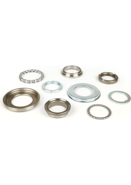 7676207 Vespa -Direksiyon Seti -Oem Kalitesi- Piaggio, Gilera, Vespa - Üst + Alt (9 Parça) - Vespa V50, 50N, Pv, Et3, Pk, Px, T5, Cosa, Rally