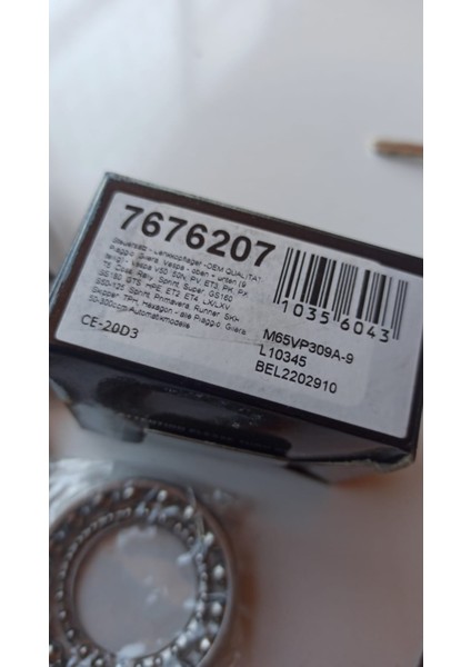 7676207 Vespa -Direksiyon Seti -Oem Kalitesi- Piaggio, Gilera, Vespa - Üst + Alt (9 Parça) - Vespa V50, 50N, Pv, Et3, Pk, Px, T5, Cosa, Rally indirimleri