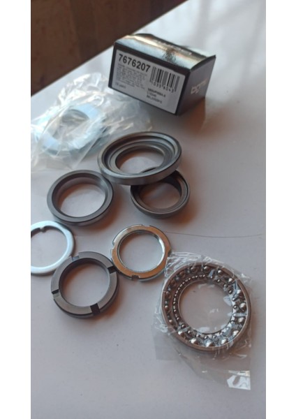 7676207 Vespa -Direksiyon Seti -Oem Kalitesi- Piaggio, Gilera, Vespa - Üst + Alt (9 Parça) - Vespa V50, 50N, Pv, Et3, Pk, Px, T5, Cosa, Rally
