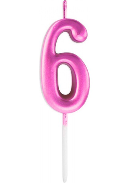 6 Rakam Mum Pembe