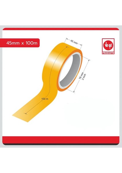 Bufalo Koli Bandı, 6 Adet, 45MM x 100M, Şeffaf, Su Bazlı Tutkal indirimleri