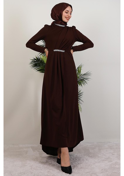 Liya Tesettür Elbise Acı Kahve fırsatları