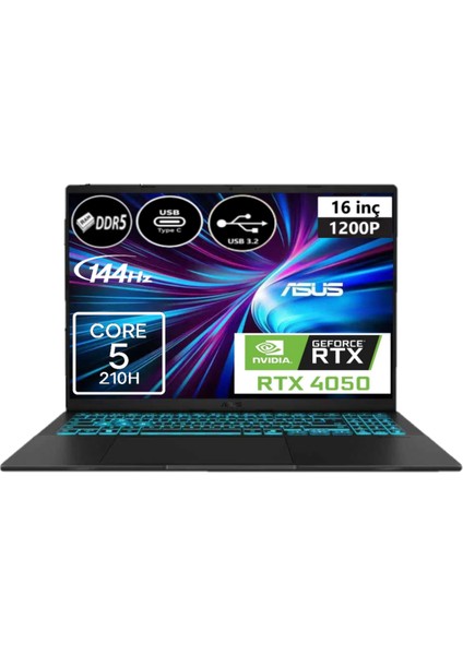 Vivobook 16 V3607VU-EP6 Intel Core 5 210H 48GB 512 SSD RTX4050 6gb Windows 11 Pro 16" Wuxga 144Hz Taşınabilir Bilgisayar + Elektropasaj Çanta fiyatları