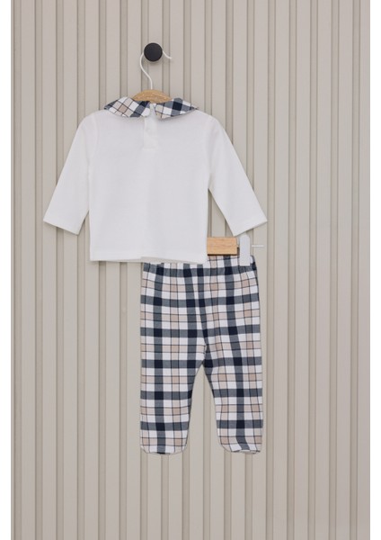 Erkek Bebek Krem Pijama Takım 50318276-VR071 fırsatları