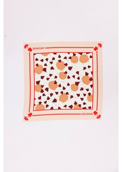 Krem Terrazzo - Amsterdam Model - Fular Estascarf