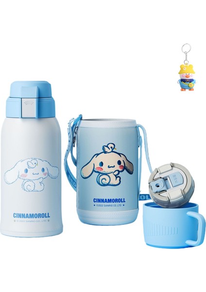 Bardak Ayı 3D Çocuk Ev Termos Bardak Retro Karikatür 316 Paslanmaz Çelik Öğrenci Büyük Kapasiteli Bardak (Yurt Dışından)