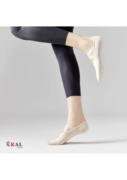 3´lü Bambu Pilates Çorabı Yoga Abs Kaydırmaz Taban Dans Bale Fitness Spor Çorabı fırsatları