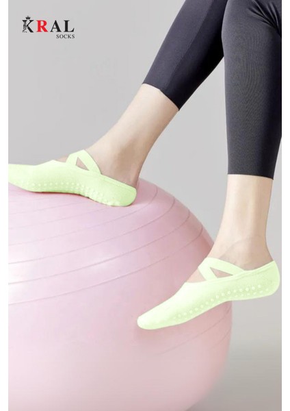 3´lü Bambu Pilates Çorabı Yoga Abs Kaydırmaz Taban Dans Bale Fitness Spor Çorabı indirimleri