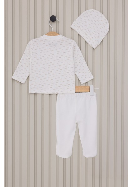 Erkek Bebek Krem Pijama Takım 50318262-VR071 fiyatları