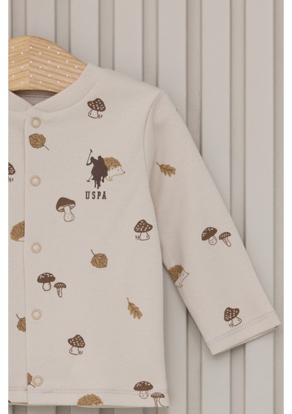 Erkek Bebek Krem Pijama Takım 50318272-VR071 fiyatları