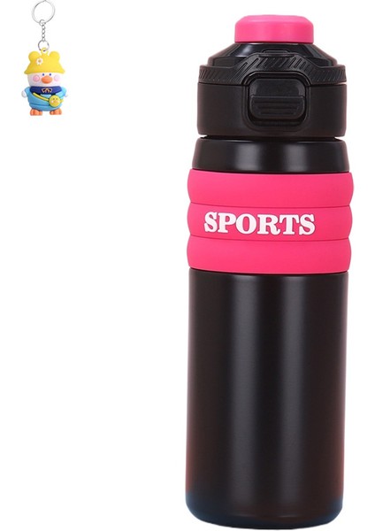 Erkekler ve Kadınlar Için 316 Paslanmazçelik Termos Bardak Gradyan Spor Suısıtıcısıöğrenci Taşınabilir Yüzükçift Içecek Saman Bardak (Yurt Dışından)