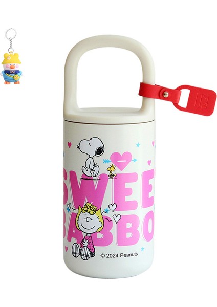 Snoopy 316 Taşınabilir Termos Bardağı Küçük Taşınabilir Sevimli Doğrudan Içme Soğuk Su Bardağı Kızlar Için Kilit Silindirli Bardağı (Yurt Dışından)