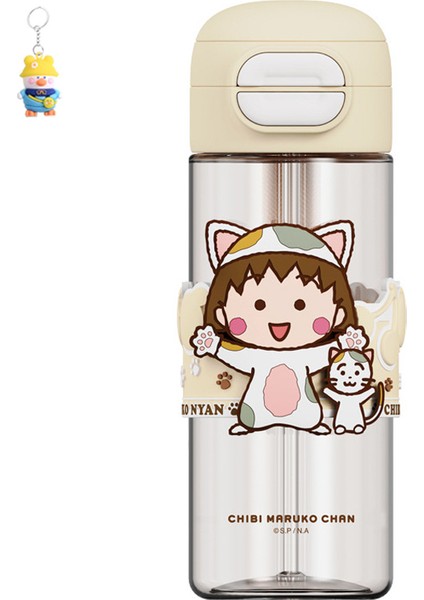 Çocuk Taşınabilir Su Bardağı Küçük Toplu Kız Pipetli Bardağı Tritan Okul Özel Su Bardağı Düşme Önleyici (Yurt Dışından)