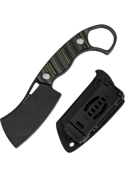 Little Rhino D2 Black Stonewashed Black & Od Green G10 Bıçak modelleri