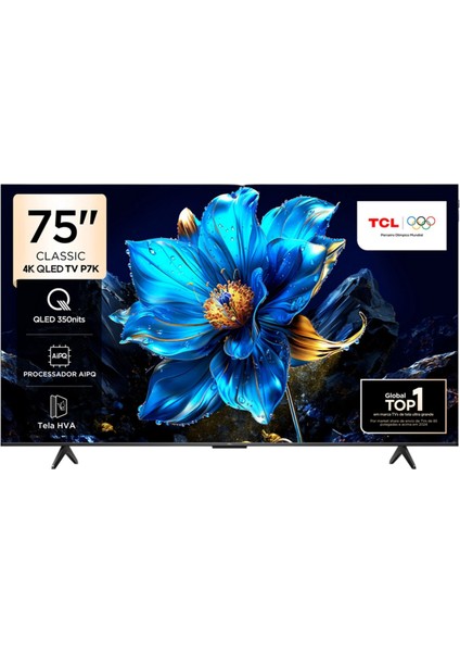 75P7K 75" 190 Ekran Uydu Alıcılı 4K Ultra HD QLED Google TV